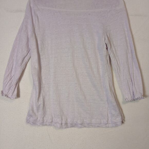 J.jill Women’s Pink Sweater Size Small Love Linen 100% Linen - Picture 10 of 10